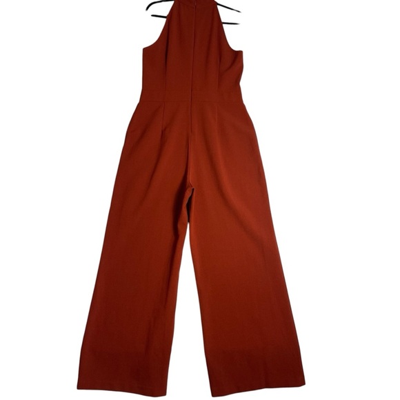 Vince Camuto Elegant Rust Halter‎ Jumpsuit. Size 14 *F0100 - Picture 2 of 4